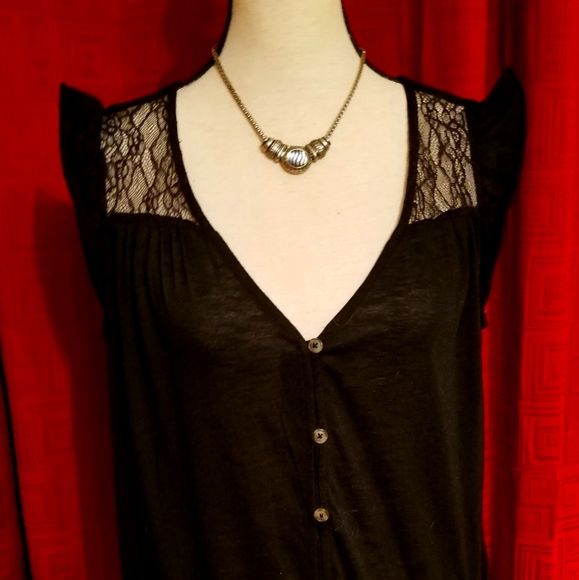 No Boundaries Tops - 2/$35 Ladies NoBo Sleeveless Low V Neck Top